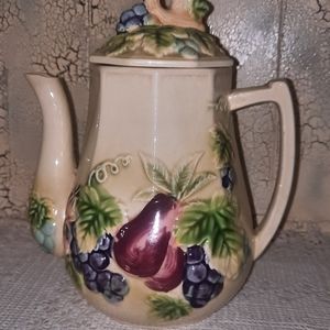 Vintage Fruit Coffee Pitcher